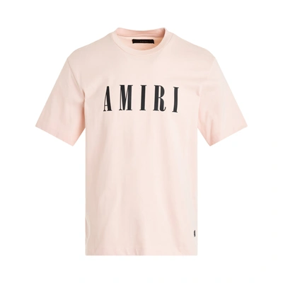 Amiri Logo Cotton T-shirt In Cream Tan