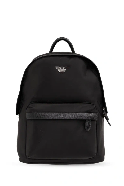 Emporio Armani Sustainable Collection Backpack In Black