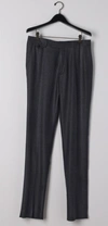Billy Reid Flat Front Trouser - Charcoal In Charcoal
