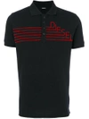 DIESEL DIESEL LOGO EMBROIDERED POLO TOP - BLACK,TDIEGOPOLOQA12273562