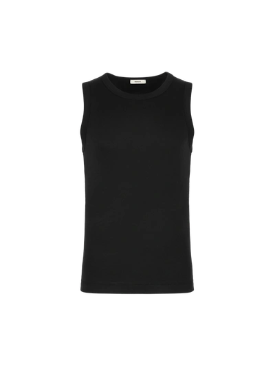 Pangaia Men's 365 Lightweight Rib Tank Top — Black