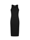 Pangaia Women's 365 Lightweight Rib Tank Dress — Black In Black