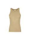Pangaia Women's 365 Lightweight Rib Tank Top — Maitake Beige In Maitake Beige