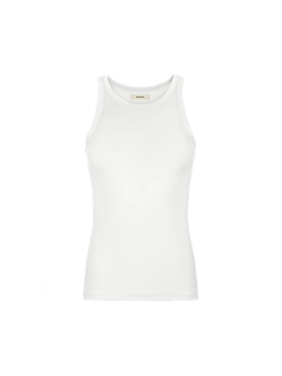 Pangaia Women's 365 Lightweight Rib Tank Top — Off-white