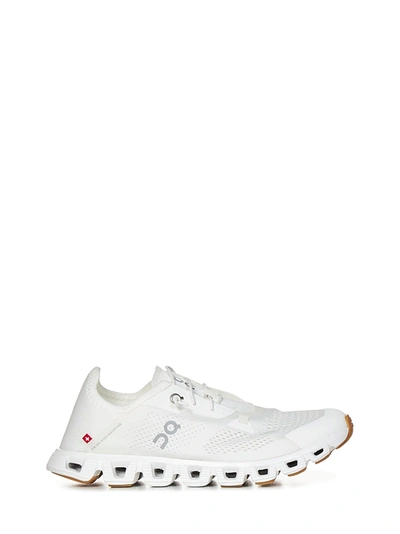 On Running Womens Cloud 5 Coast Trainers In Undyed-white In Bianco