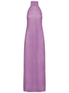 Oseree Oséree Halterneck Sleeveless Maxi Dress In Glicine