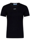 Off-white T-shirt  Woman Color Black In Nero