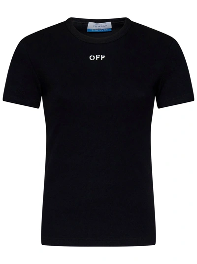 Off-white T-shirt  Woman Color Black In Nero