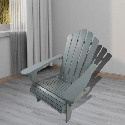 Simplie Fun Outdoor Or Indoor Wood Adirondack Chair In Green