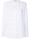 PORTS 1961 PORTS 1961 TEXTURED COLLARLESS SHIRT - WHITE,PW317HLS88FCOU10912276053