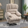 SIMPLIE FUN 23" SEAT WIDTH AND HIGH BACK LARGE SIZE BEIGE CHENILLE POWER LIFT RECLINER CHAIR