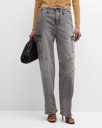 L Agence Brooklyn High-rise Utlity Wide-leg Jeans In Clifton