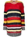 ALEXA CHUNG KNITTED HORIZONTAL STRIPE JUMPER,1702KN05KNMW10212251723