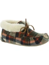 Minnetonka Cabin Bootie Womens Wool Blend Shearling Moccasin Slippers In Multi