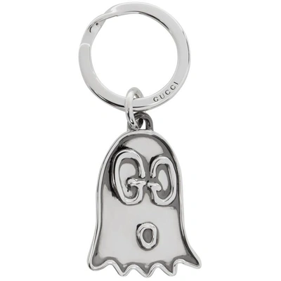 Gucci Ghost Sterling Silver Key Ring
