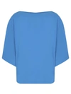Alberto Biani Bluette Cady Blouse In Blue