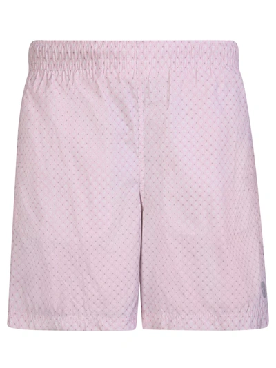 Alexander Mcqueen Skull Pattern Swim Shorts In Pink