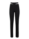 Andreädamo Andreadamo Black Stretch Viscose Blend Pant In Black