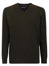 Barbour Basic Military Green Sweater In Green