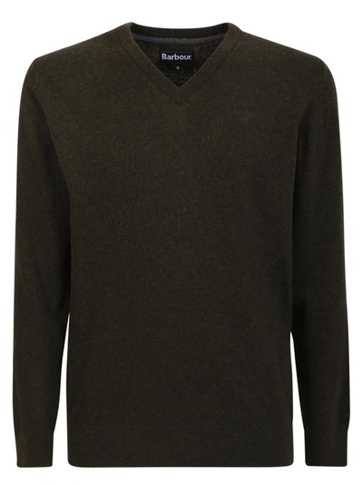 Barbour Basic Military Green Sweater