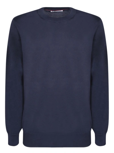 Brunello Cucinelli Blue Cotton Sweater