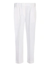 Brunello Cucinelli Cady Cropped Trousers In White