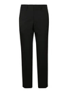 Burberry Wool And Trouser With Frontal Pinces In Black