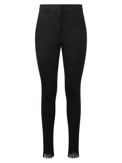 Burberry High Waist Trousers In Black