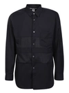Comme Des Garçons Man Shirt Black Size L Cotton, Nylon, Polyurethane In Black