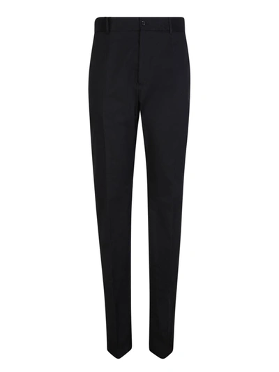 Dolce & Gabbana Straight-leg Tuxedo Trousers In Black