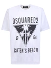 Dsquared2 Logo-print Short-sleeved T-shirt In White