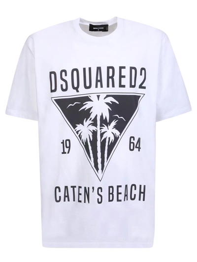 Dsquared2 Logo-print Short-sleeved T-shirt In White