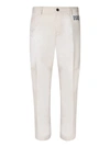 Dsquared2 Men's Cotton Twill Trousers With Embroidery In Beige