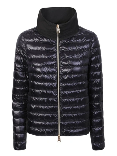 Herno Panelled Padded Jacket In Black