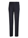 Incotex Men's Slim Fit Cotton Trousers With Pockets In Blue