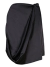 Jw Anderson J.w. Anderson Drapared Black Skit In Black