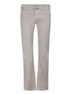 Jacob Cohen Scott Gabardine Trousers In Taupe In Beige