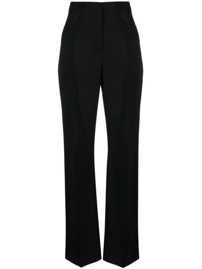 Jacquemus Sauge High-waist Wool Pants In Black