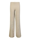Jacquemus Soffio Flared Trousers In Beige