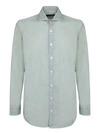 Lardini Mint Green Cotton Shirt In Green