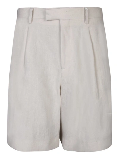 Lardini Aramise Beige Bermuda Shorts In White