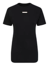 Maison Margiela T-shirt With Ribbed Fabric In Black