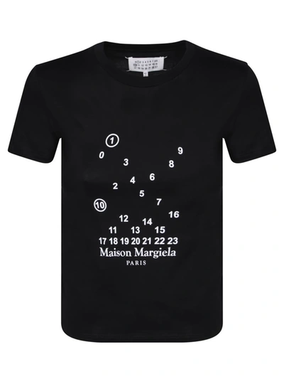 Maison Margiela Woman T-shirt Stampa In Black