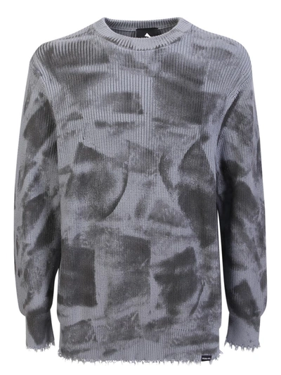 Mauna Kea Cotton Pinture Effect Jumper In Grey