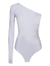 Mm6 Maison Margiela Mm6 By Maison Margiela Grey Lycra Bodysuit In Grey