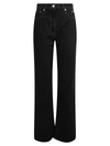 Msgm High Waisted Jeans In Black