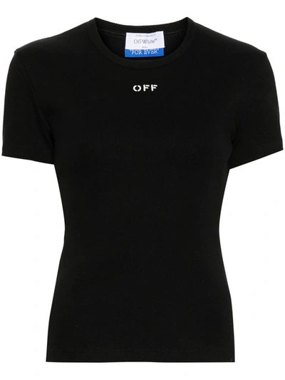 OFF-WHITE OFF-WHITE RIBBED TOP OFF PRINT