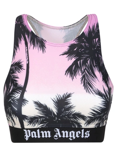 Palm Angels T-shirts & Tops In Purple