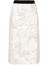 Plan C Paillette Embellished Midi Skirt In Faw Multicolor Burro
