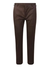 Pt Torino Tapered Tailored Trousers In Brown